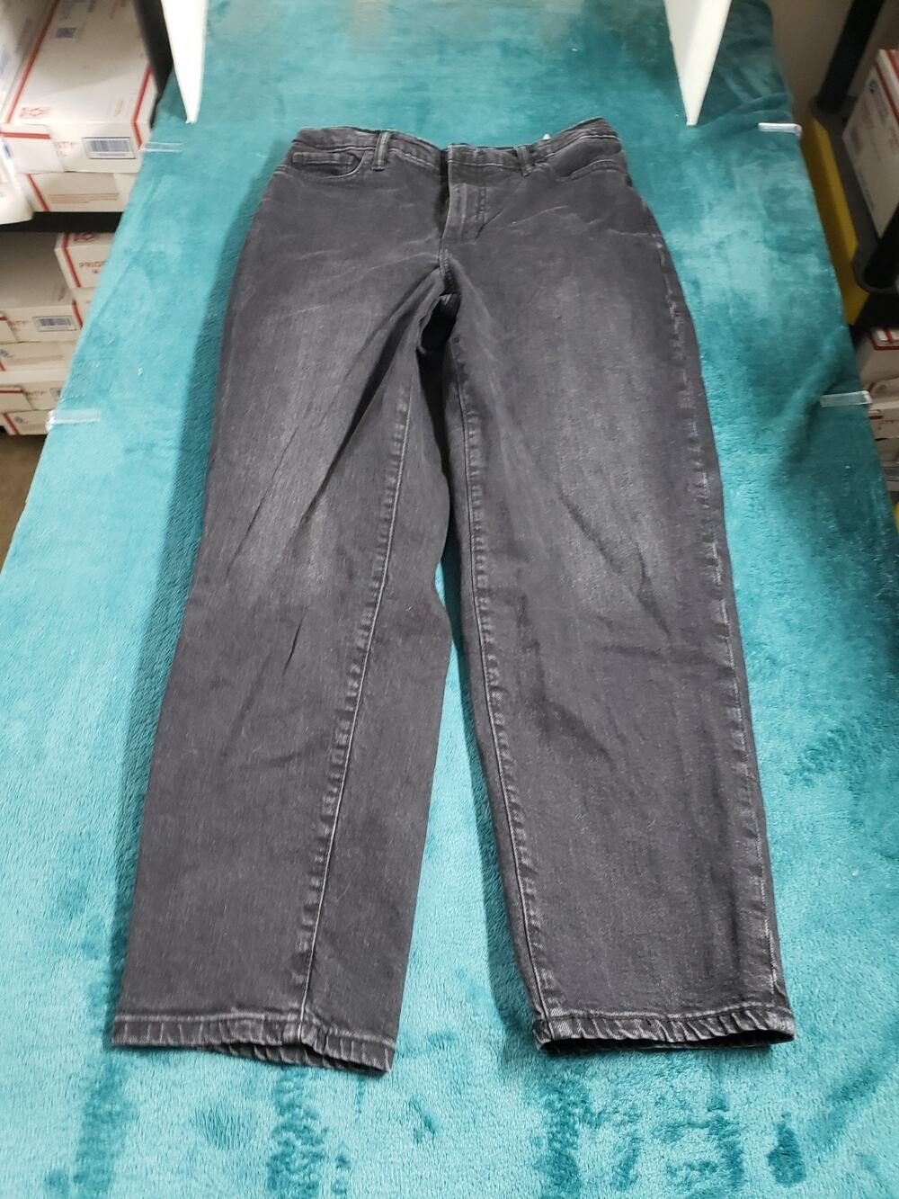 Banana Republic Jeans Size 8 Women Black Pants Stretch High Rise Straight